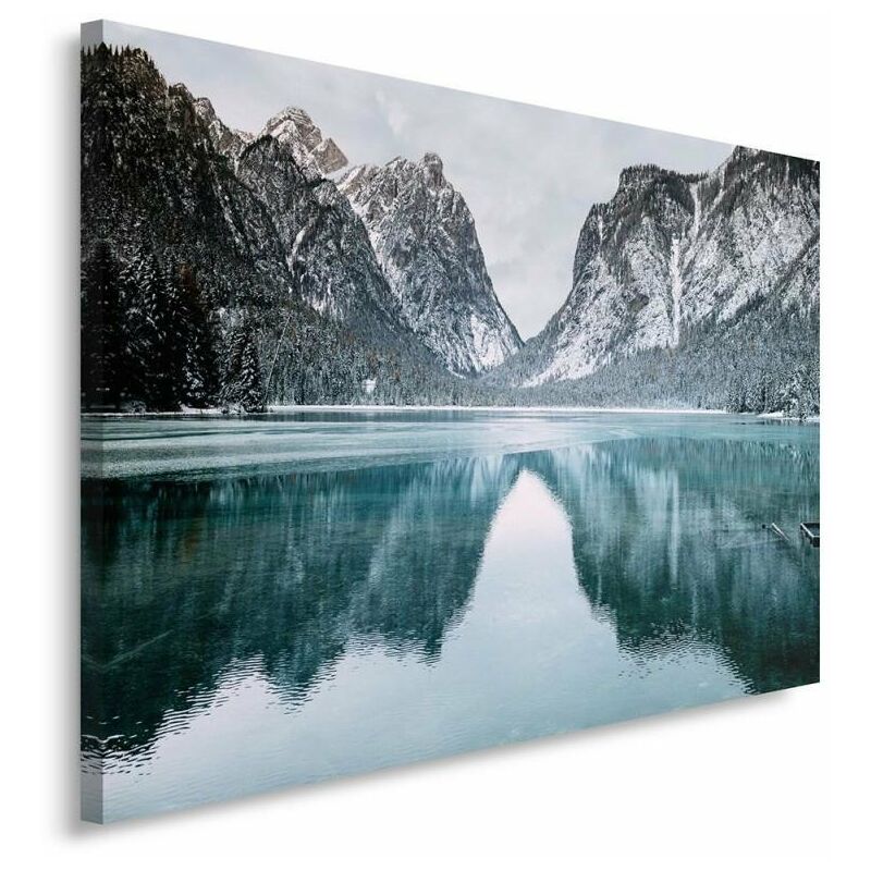 foto del prodotto stampa su tela, paesaggio montano - 100x70