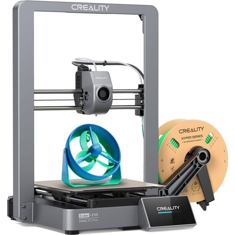 foto del prodotto stampante 3d creality ender 3 v3 livellamento automatico 250mm s velocit di stampa massima 2500mm s accelerazione sprite direct extruder