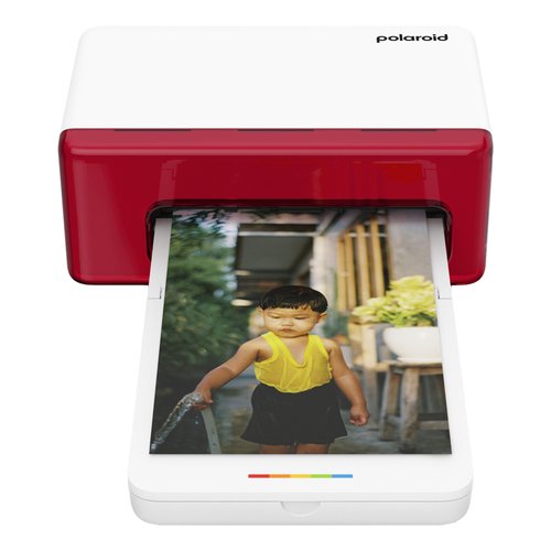 foto del prodotto stampante fotografica polaroid 9165 hi print 4x6 white e red
