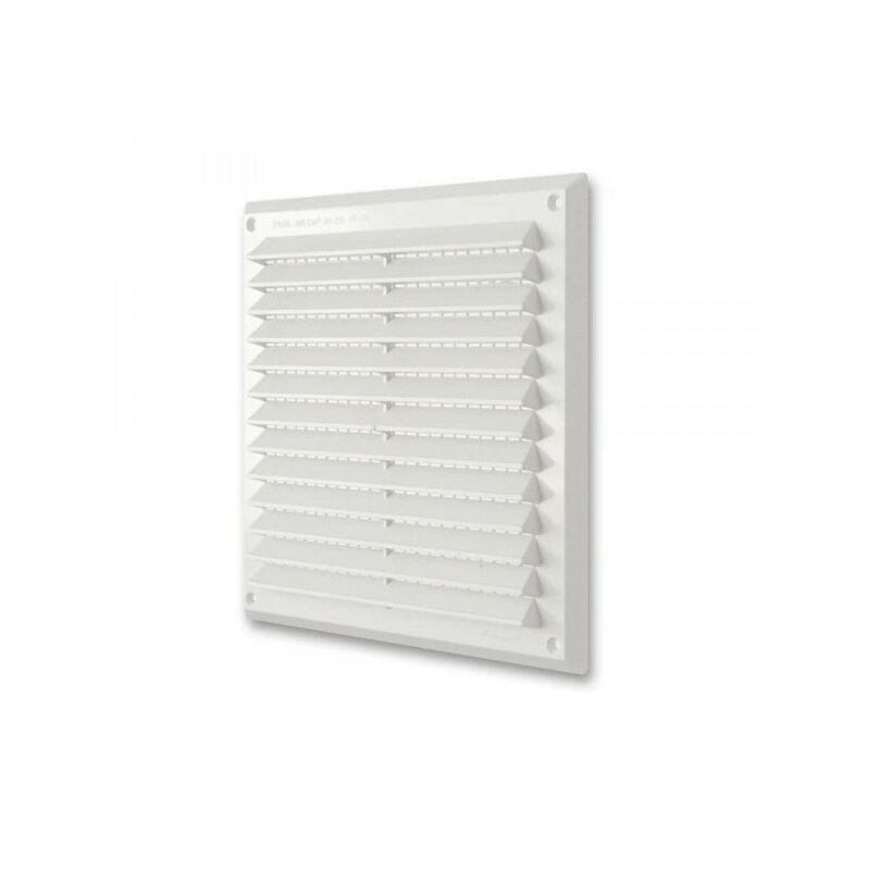 foto del prodotto stampast srl griglia d aerazione rettangolare in abs sovrapponibile con rete 23 x 43 cm