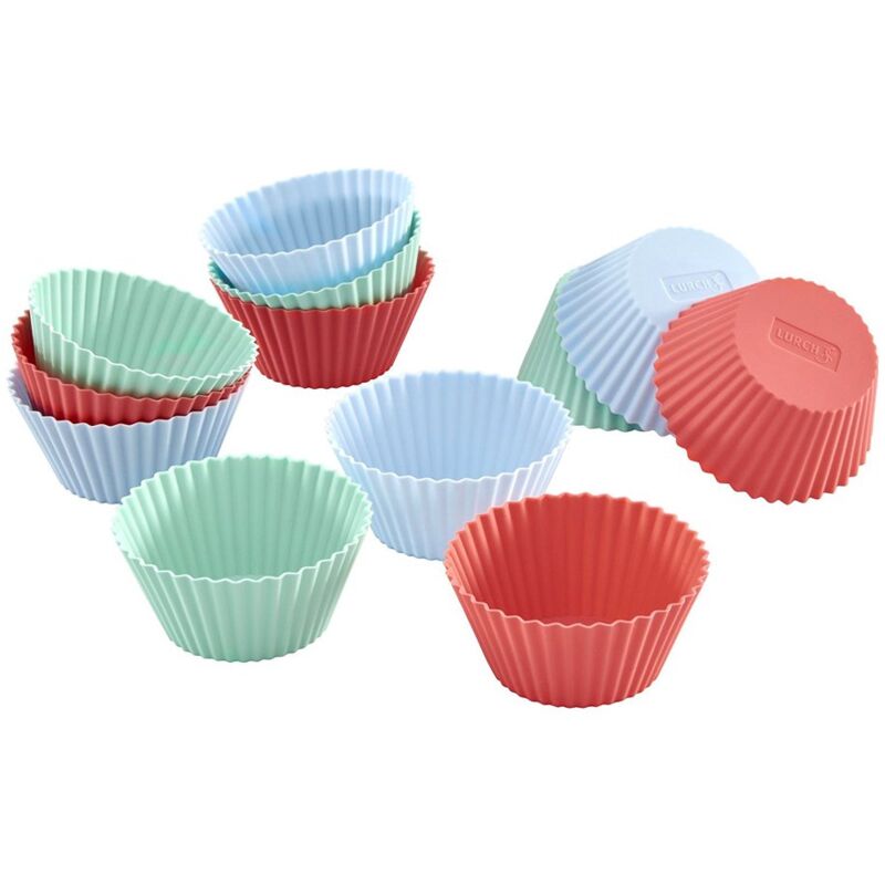 foto del prodotto stampi muffin, silicone, pink, 7.5 x 7.5 x 7 cm lurch