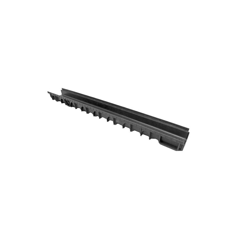 foto del prodotto stamplast canalina canaletta in polipropilene per il drenaggio e lo scolo di acqua su terrazzi compact cn10 13x100xh7.5 cm