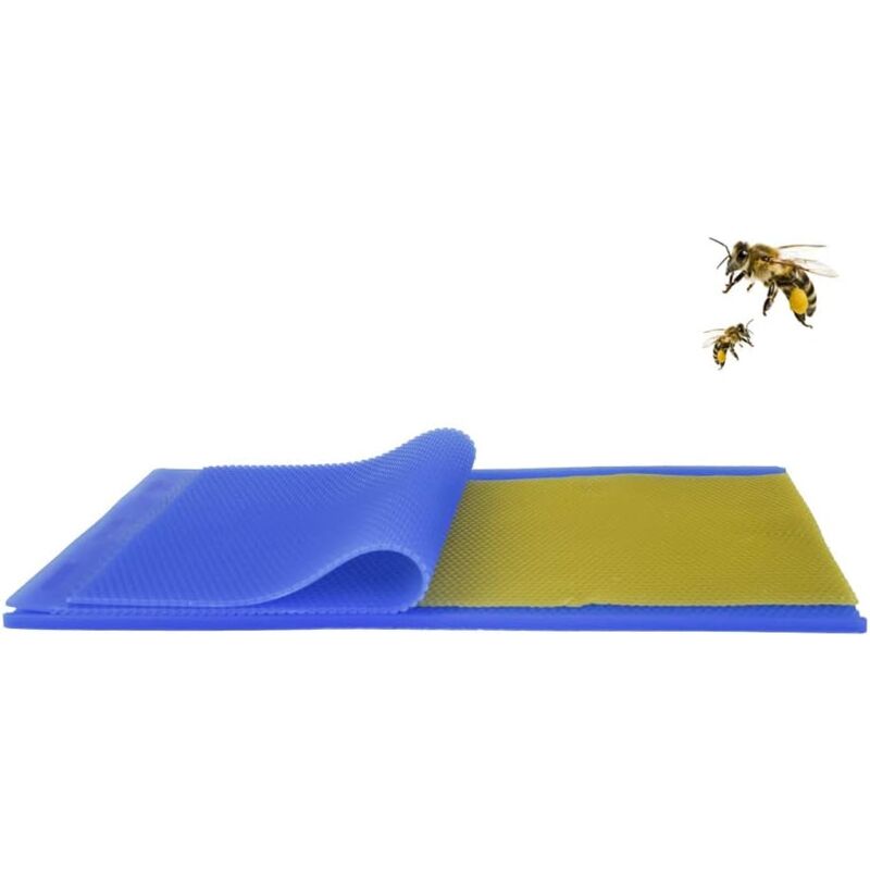 foto del prodotto stampo flessibile in silicone per pressare la cera d api per l apicoltura, cera per alveari per macchina, fogli di base, strumento di pressatura per
