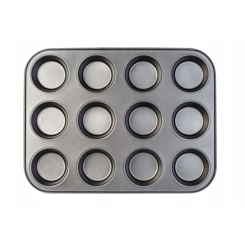foto del prodotto stampo in acciaio per teglia da forno kadax 12 pezzi, per muffin