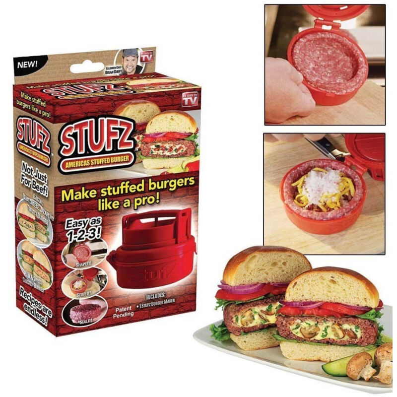 foto del prodotto stampo manuale per carne macinata hamburger burger normali ripieni farciti stufz trade shop traesio