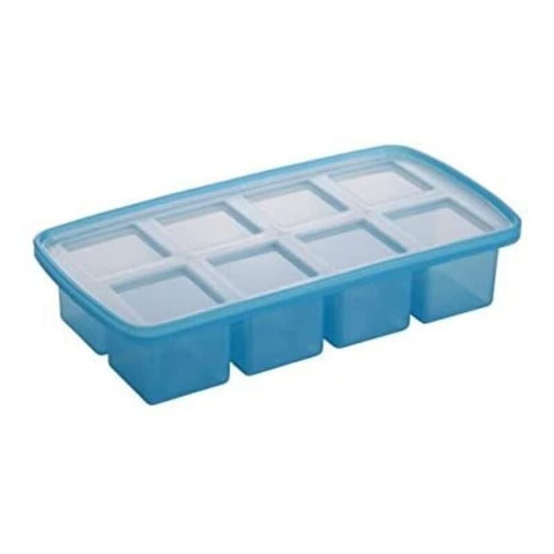 foto del prodotto stampo per cubetti di ghiaccio de ice mydrink, cubetti xxl, blu, 13 x 5,4 x 28,3 cm tescoma