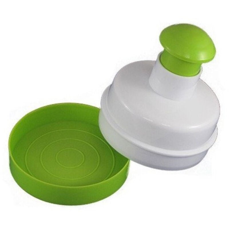 foto del prodotto stampo per hamburger 9,5x12,5 cm in plastica pressa anche carne bianco trade shop traesio