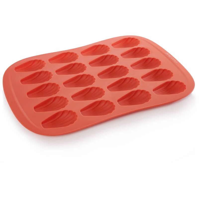 foto del prodotto stampo per madeleine delicia siliconprime, rosso tescoma