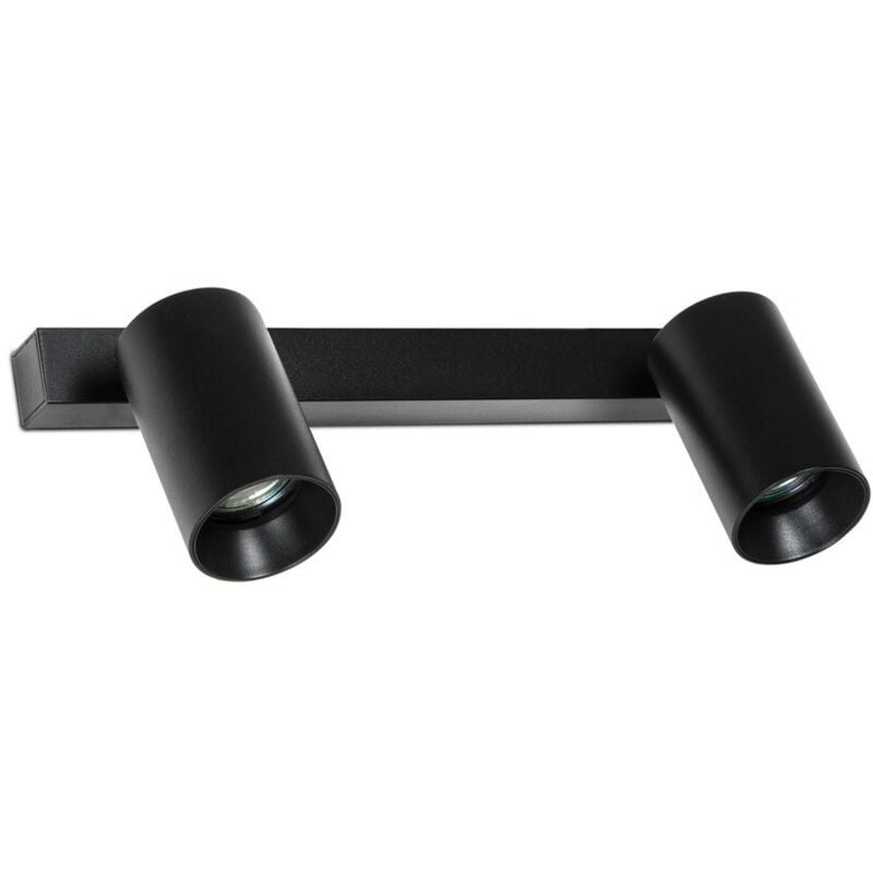 foto del prodotto stan lampada da parete plafoniera nero 2xgu10 marca faro