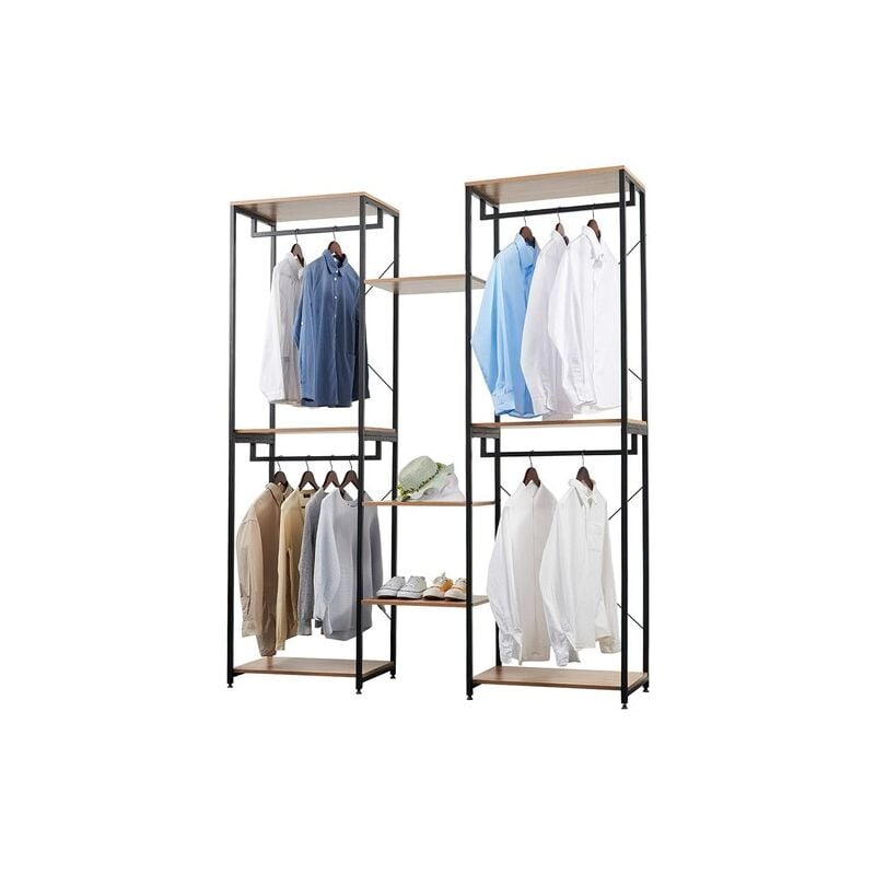 foto del prodotto stand appendiabiti attaccapanni guardaroba armadio scaffale porta abiti woltu