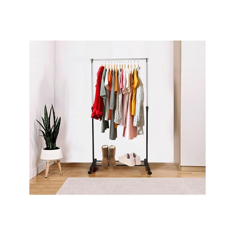 foto del prodotto stand appendiabiti da terra attaccapanni abiti 155 x 80 x 42mm singolo .69064