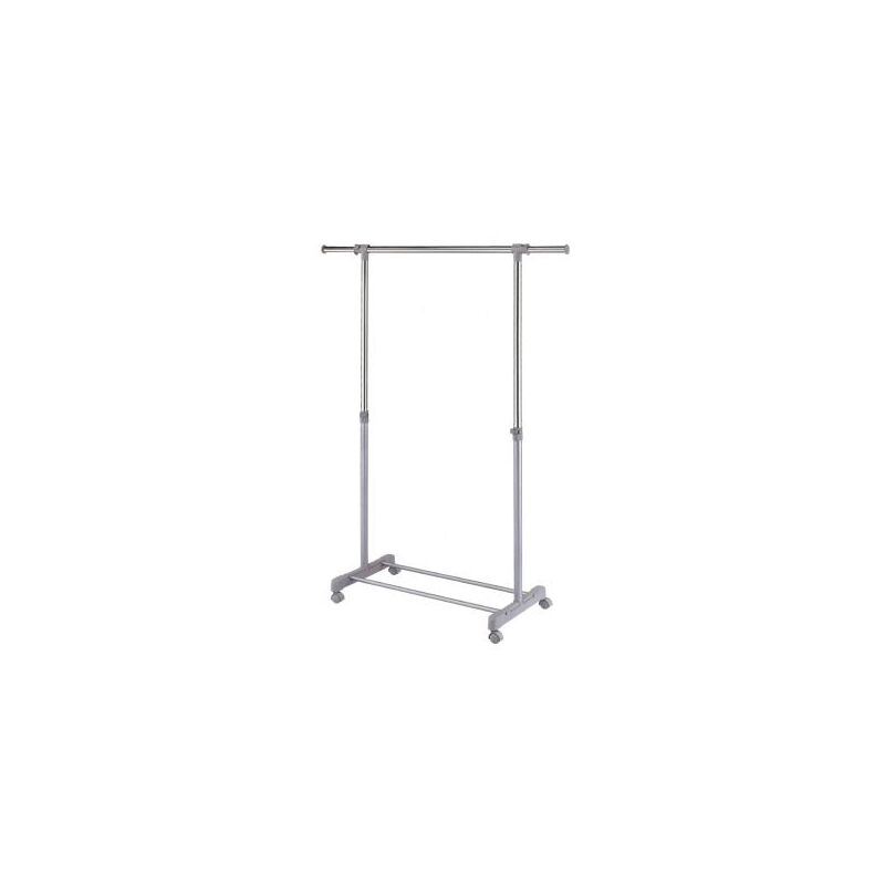foto del prodotto stand appendiabiti regolabile in larghezza e altezza in acciaio con finiture in resina mono master l84 brixo