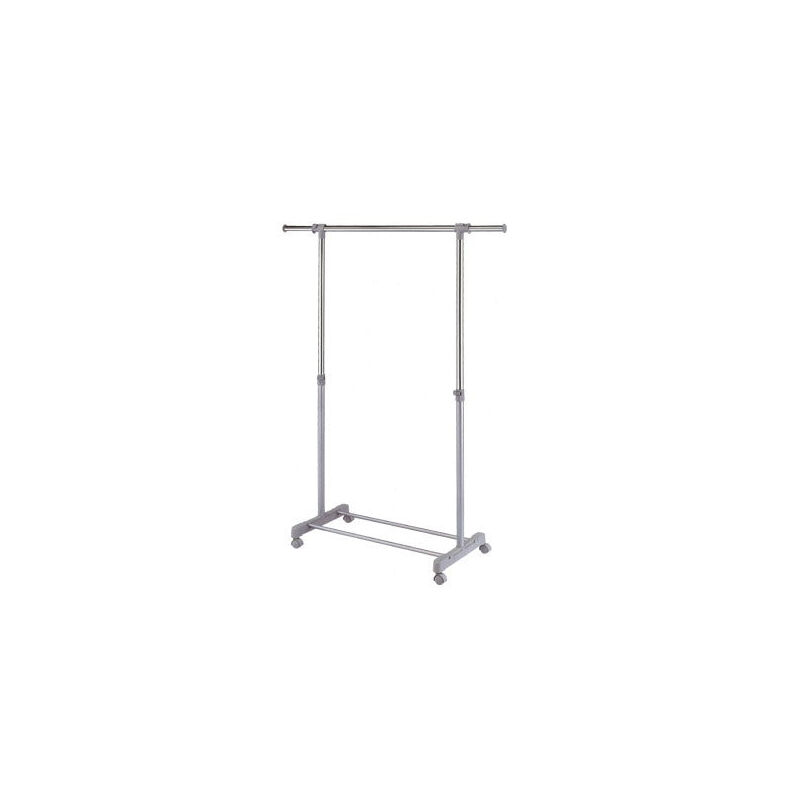 foto del prodotto stand appendiabiti regolabile in larghezza e altezza in acciaio con finiture in resina mono master l84 brixo