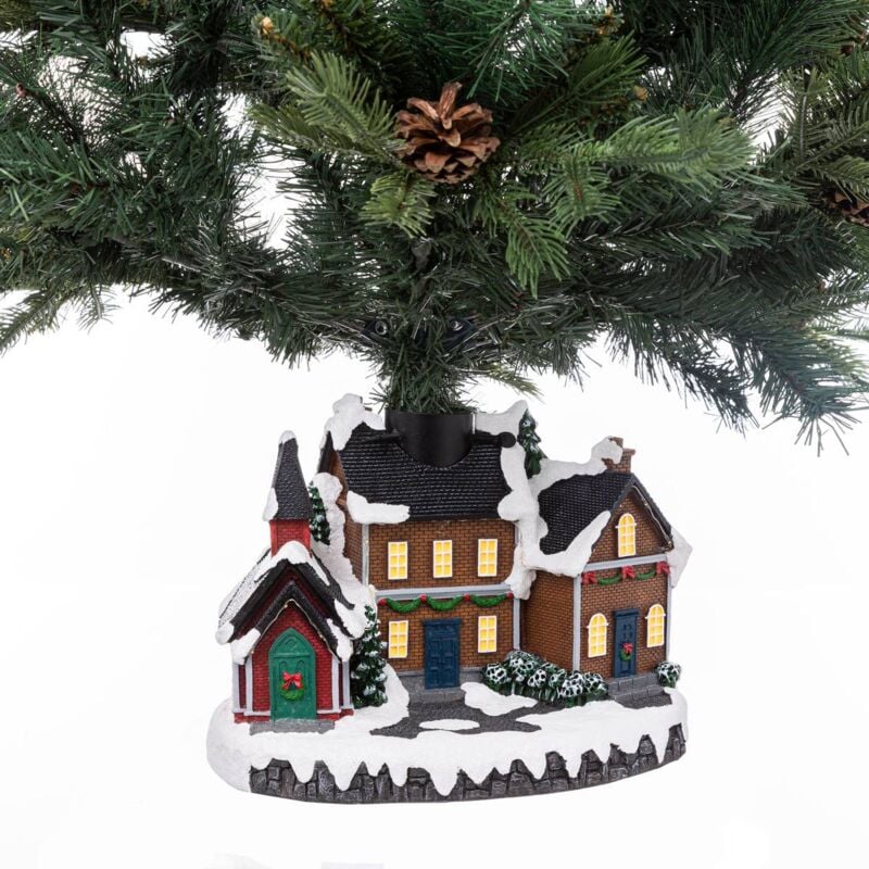 foto del prodotto stand per albero del villaggio di natale con led feeric lights christmas
