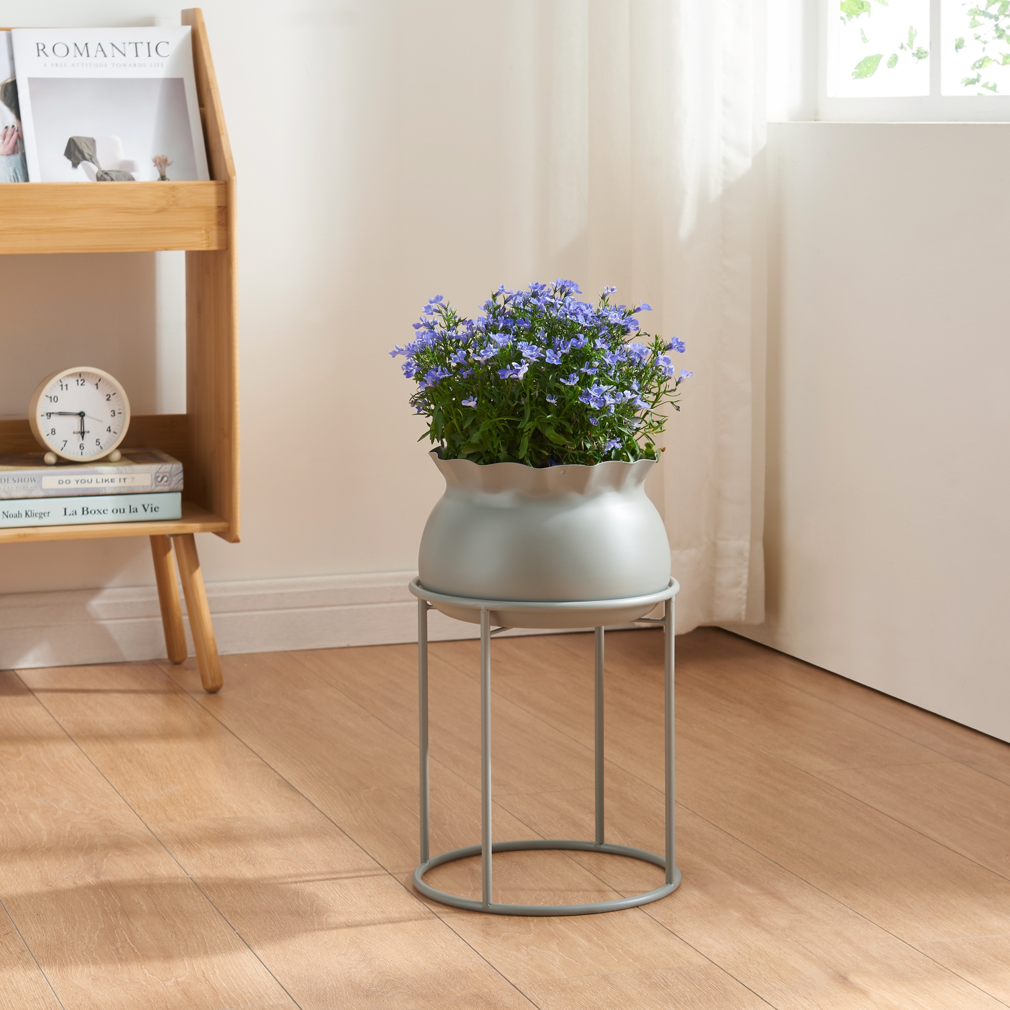 foto del prodotto stand portapiante assen 38 x 23,5 cm metallo grigio scuro en.casa 