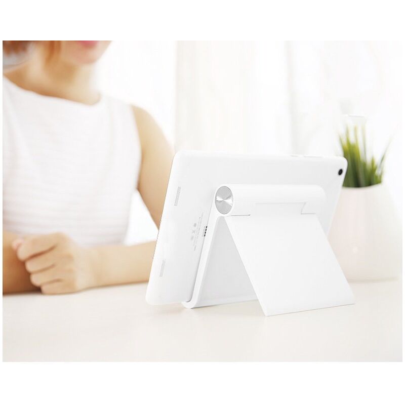 foto del prodotto stand stand, supporto per telefono e tablet, bianco