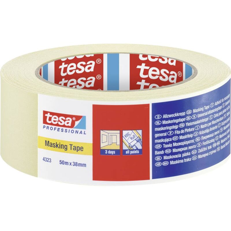 foto del prodotto standard 04323 00043 00 nastro crespato krepp beige l x l 50 m x 38 mm 1 pz. tesa