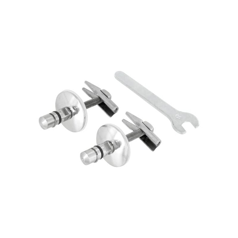 immagine 0 del prodotto standard dea, set di cerniere per sedile copriwater slim in acciaio inox, t2960bj, cromato ideal