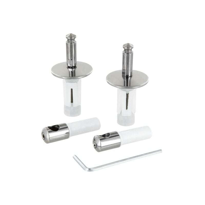 foto del prodotto standard multi suites, set di cerniere per sedile copriwater a chiusura rallentata serie 21 in acciaio inox, t2955bj, cromato ideal