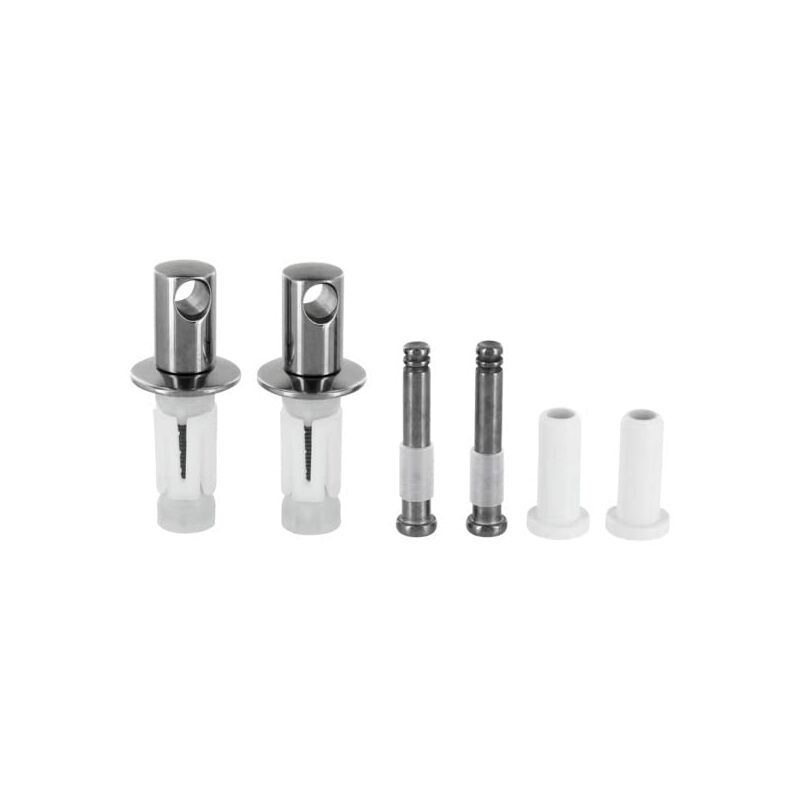 foto del prodotto standard multi suites, set di cerniere per sedile copriwater serie mia in acciaio inox, j4555bj, cromato ideal