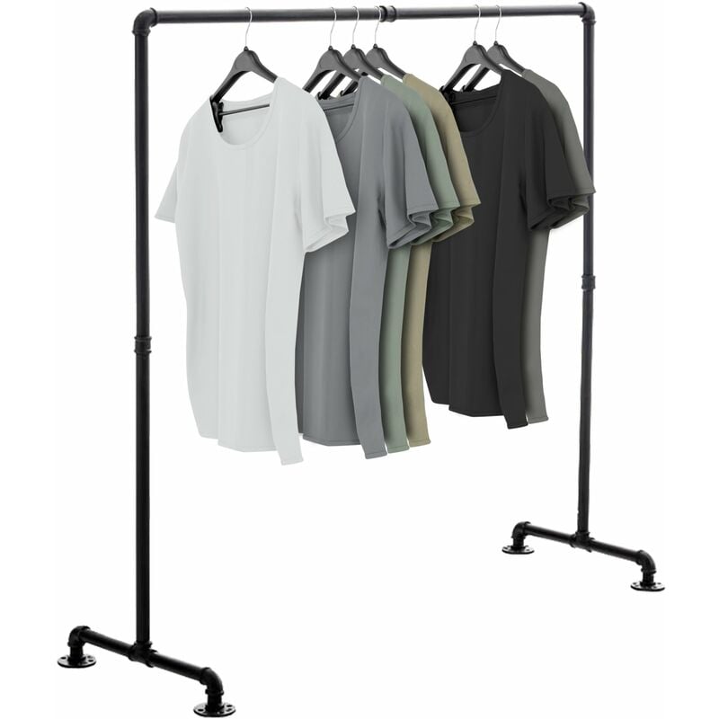 foto del prodotto stander appendiabiti jersey in metallo nero 150 cm