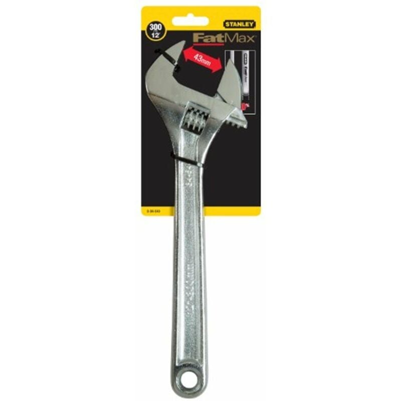 foto del prodotto stanley 0 95 873 chiave regolabile fmax 200mm 8 card
