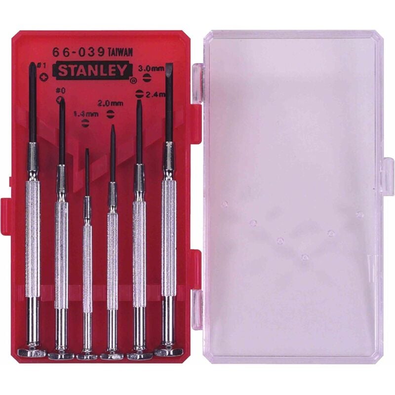 foto del prodotto stanley 1 66 039 set 6 giraviti cacciavite elettronica