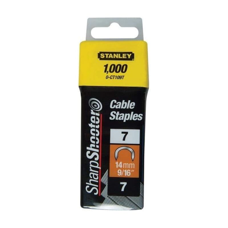 foto del prodotto stanley 1 ct109t graffette tipo 7 set di 1000 pz 14 mm
