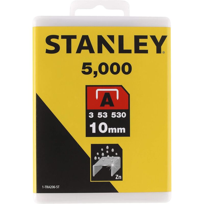 foto del prodotto stanley 1 tra206 5t graffe tipo a 10 mm 5000 pezzi