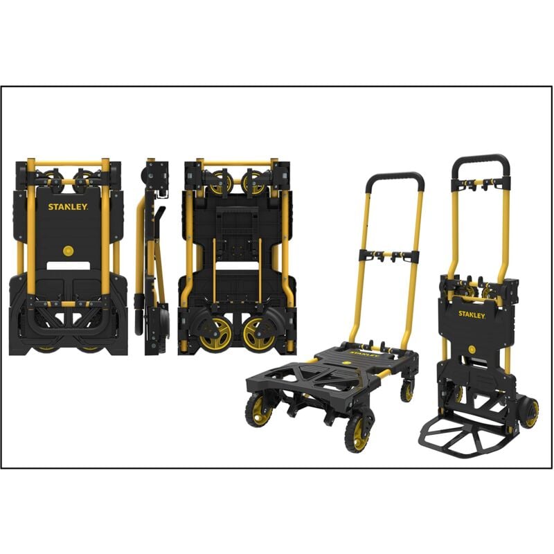 foto del prodotto stanley 2 in 1 sxwtd ft585 carrello spiaggia pieghevole merci carrello manuale capacit di carico fino a 137 kg carrello con piattaforma