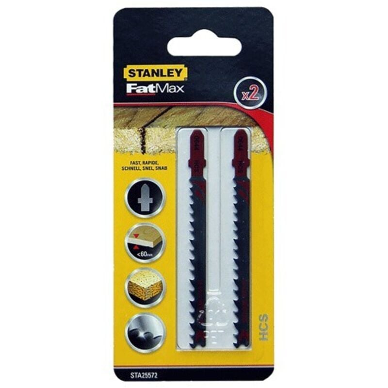 foto del prodotto stanley 2 lame hcs per seghetto alternativo fat max 100x4.0 5.2 per legno sta 25572