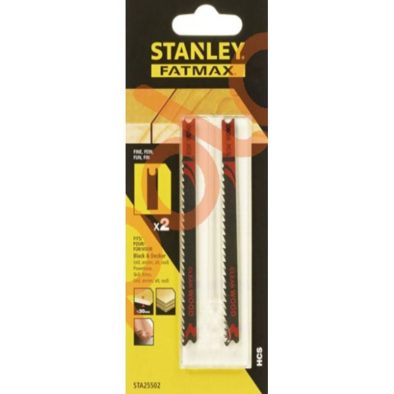 foto del prodotto stanley 2 lame per seghetto alternativo 100x2.7mm per legno