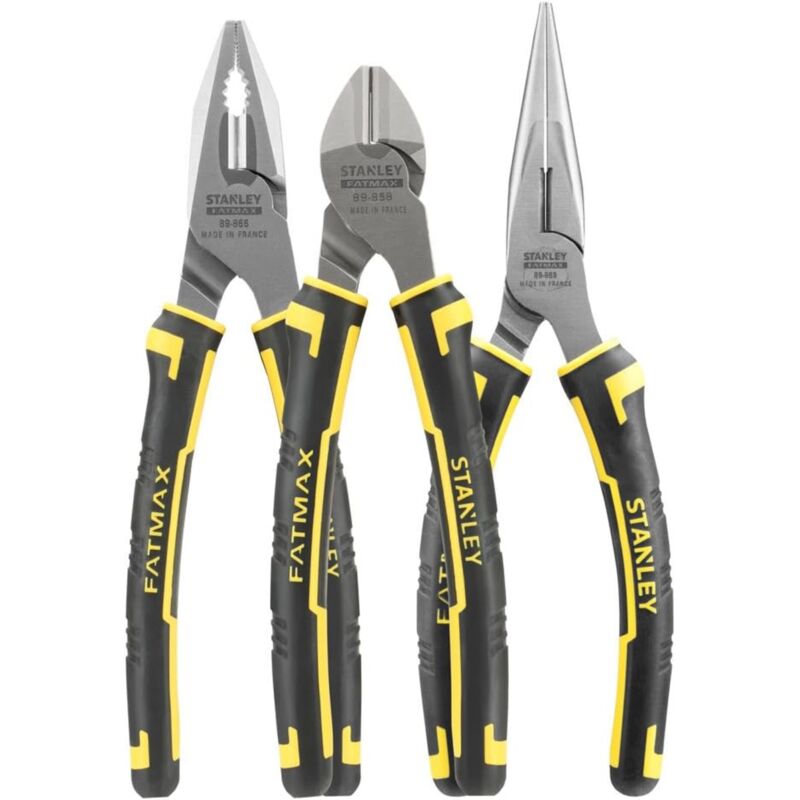 foto del prodotto stanley - 4-84-488 set pinze fatmax universali trochesi becchi mezzotondi 3 pezzi