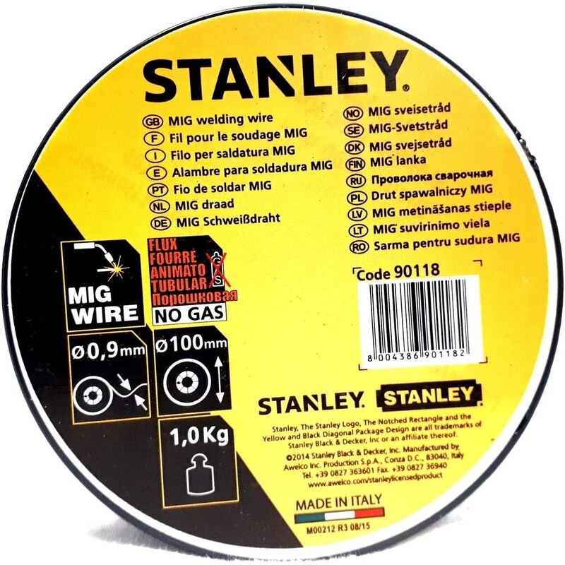 foto del prodotto stanley 90118, filo per saldatura mig, 0,9mmx100, 1 kg
