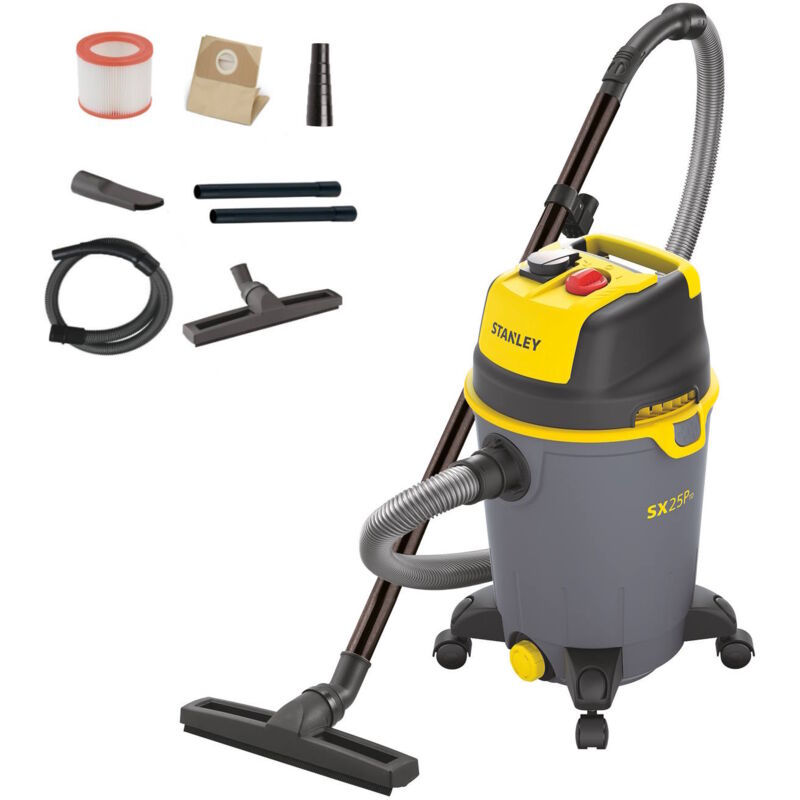 foto del prodotto stanley aspiratore solidi e liquidi sxvc25ptde potenza assorbita 1200 w, capacit fusto 25 l 