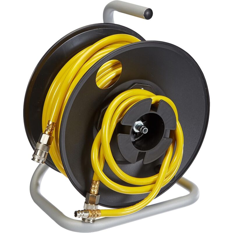 foto del prodotto stanley avvolgitubo con 20 mt di tubo in pvc per aria compressa