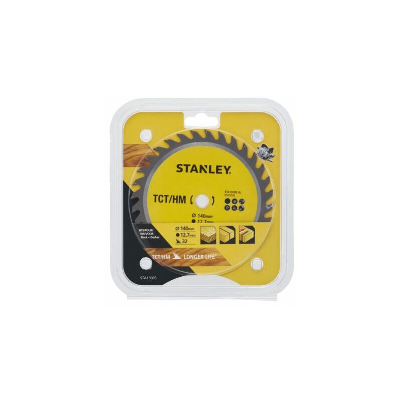 foto del prodotto stanley black decker 446973636f207365676120636972636f6c617265205374616e6c6579c2a0c398203134307831322e37206d6d2033322064656e746920706f73697469766f
