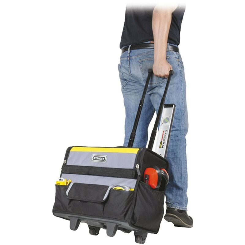 foto del prodotto stanley borsa trolley portattrezzi in tessuto nylon tecnico 1 97 515 con tasche e vani per utensili