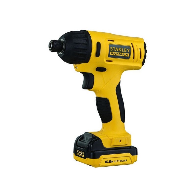 foto del prodotto stanley cacciavite a percussione a batteria 10.8v 1.5ah li ion 110nm fmc041s2