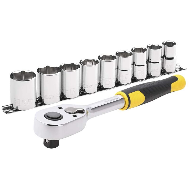 foto del prodotto stanley chiave a cricchetto bussole microtough 9pz.