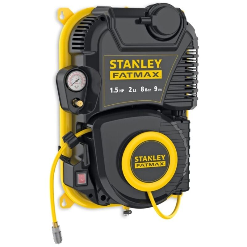 foto del prodotto stanley compressore aria a muro wall tech pro 2l 1,5hp