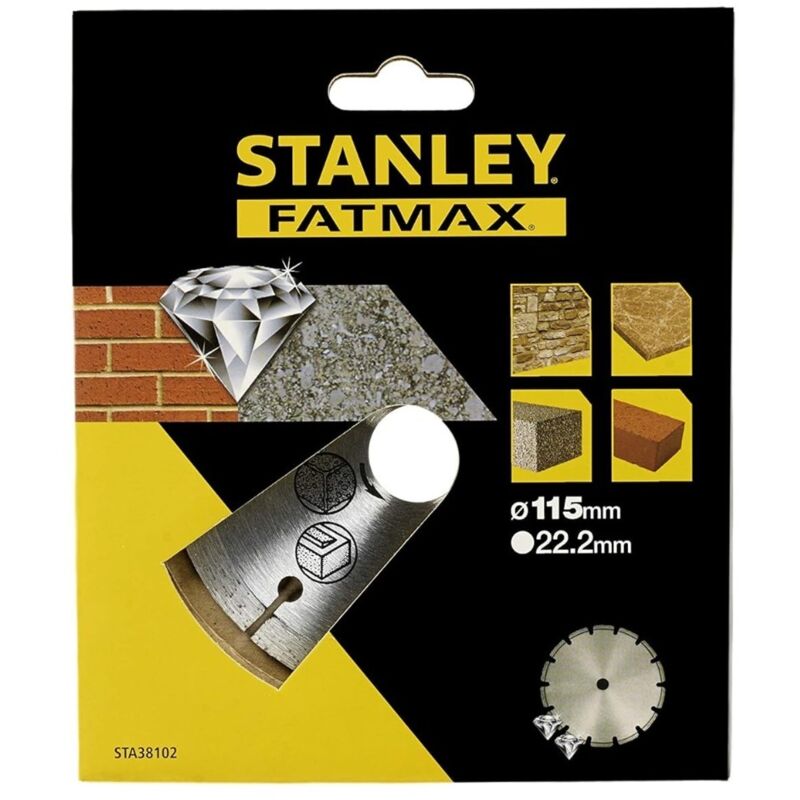 foto del prodotto stanley disco diamantato 115x22,2mm acorona segmentata