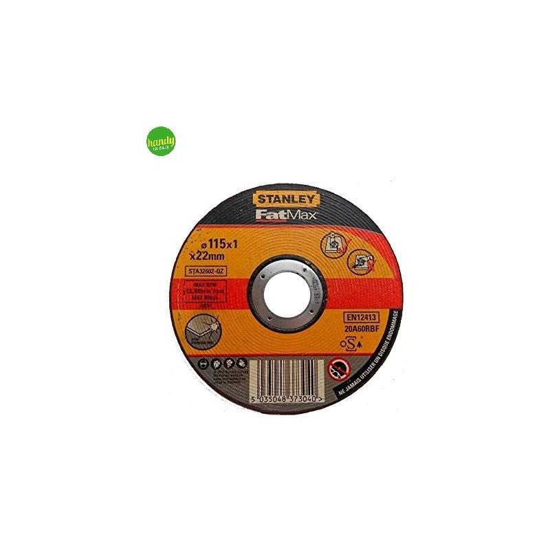 foto del prodotto stanley disco taglio inox 115 x 1,0 x 22,23 mm