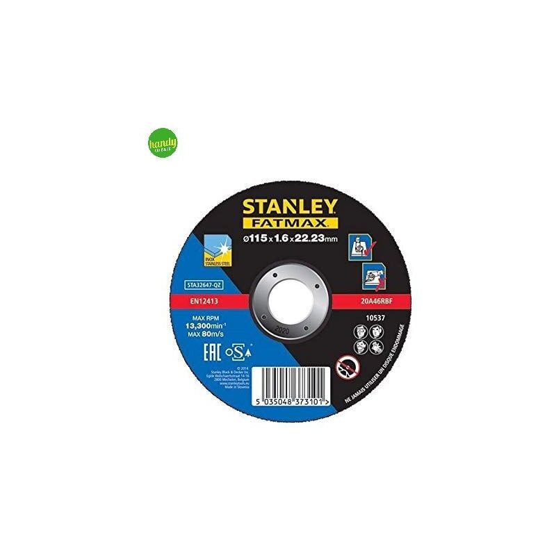 foto del prodotto stanley disco taglio inox 115 x 1,6 x 22,23 mm