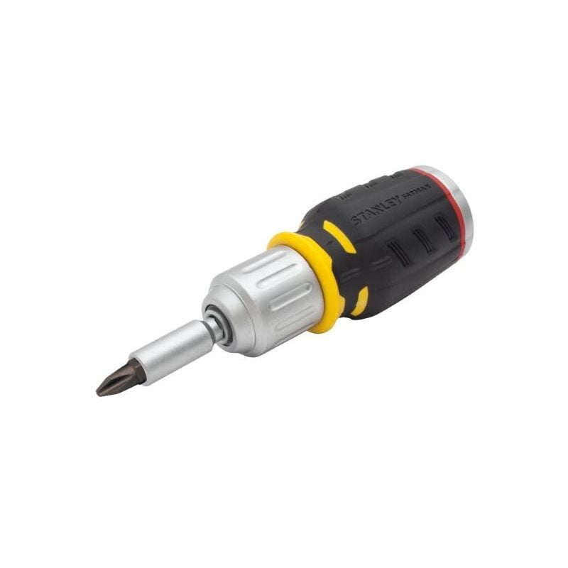foto del prodotto stanley fatmax fmht0 62688 cacciavite con 6 punte intercambiabili della gamma fatmax, meccanismo de cricchetto de 40 denti, angolo de cricchetto