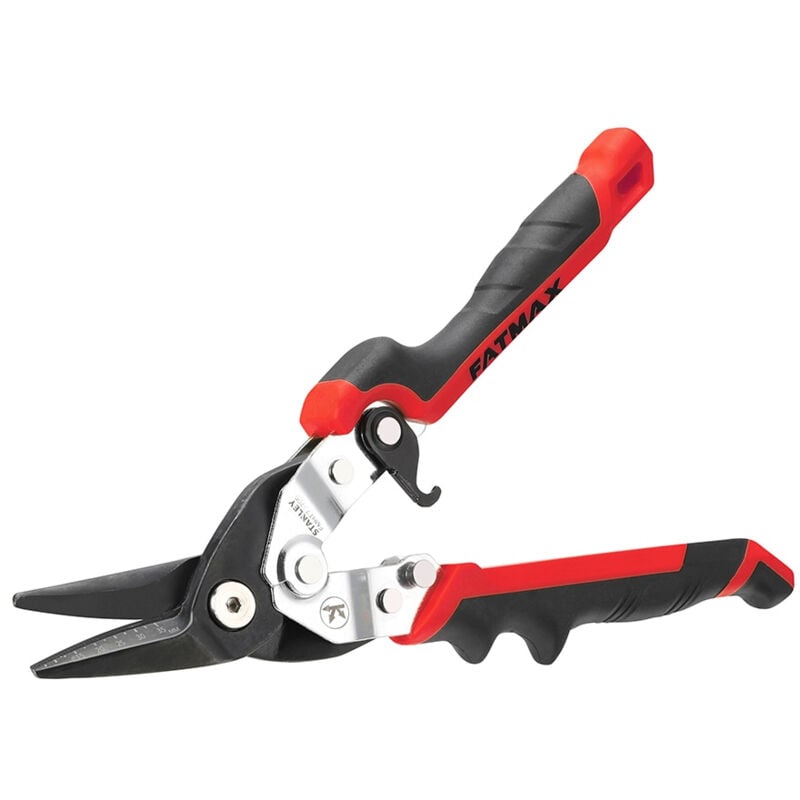 foto del prodotto stanley fatmax fmht73755 0, cesoie per impiallacciatura 250 mm, taglio a sinistra, impugnatura ergonomica certificata, segni per un taglio preciso,