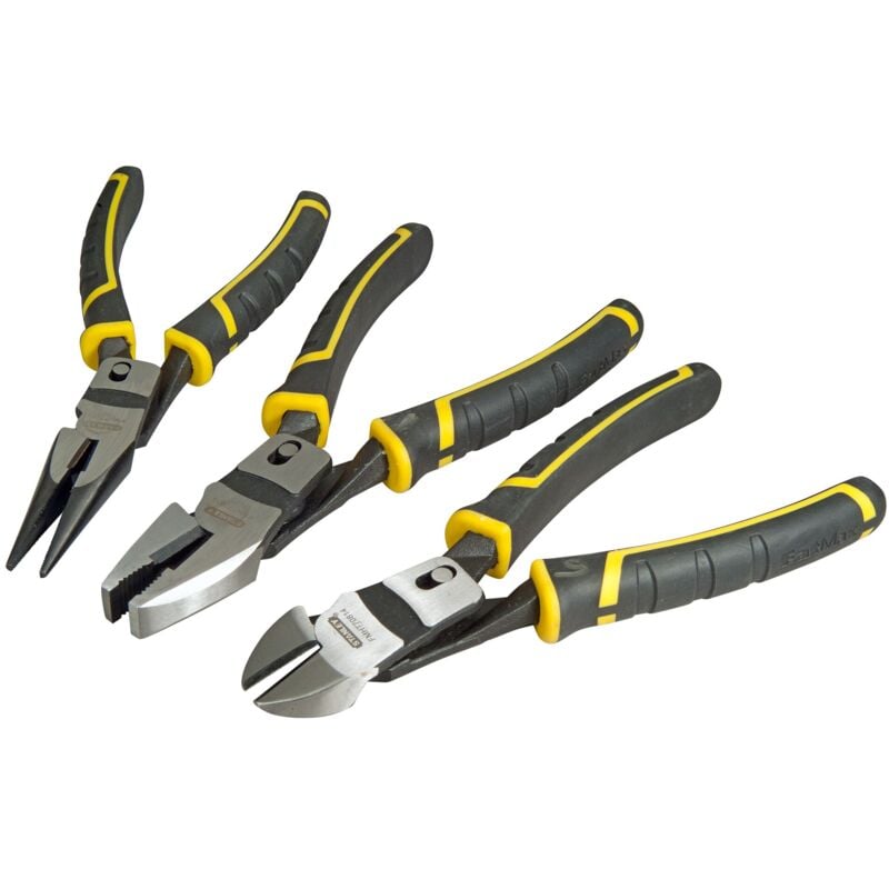foto del prodotto stanley fatmax set di 3 pinze tutti i materiali acciaio al carbonio impugnatura morbida fmht0 72415