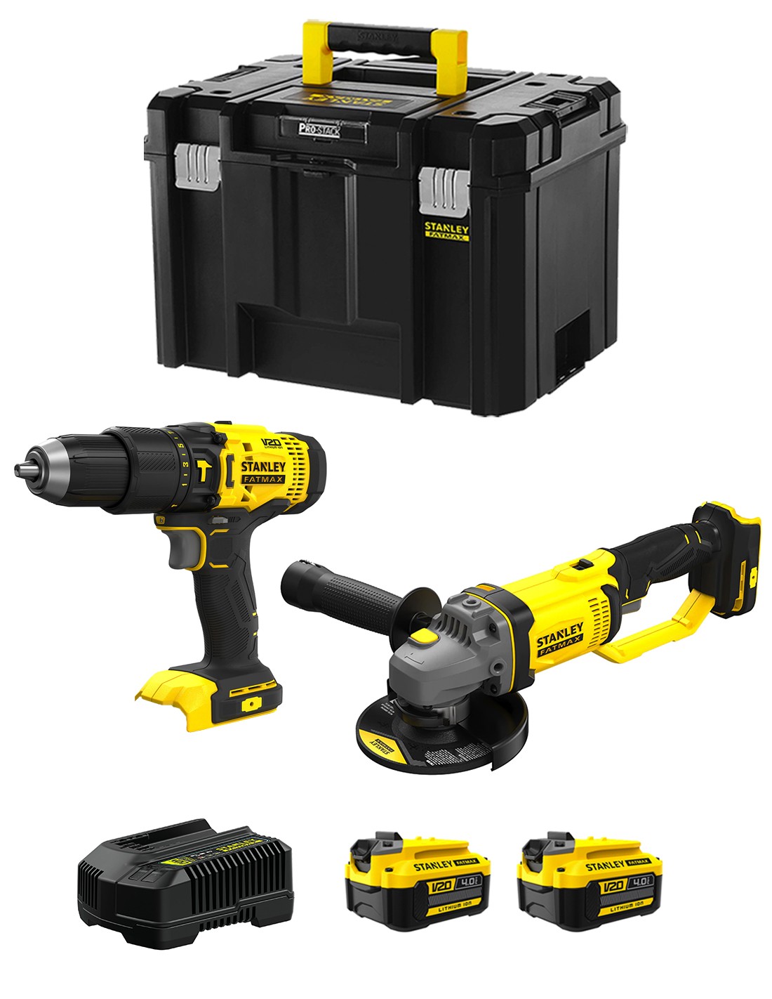 foto del prodotto stanley fatmax v20 stanley fatmax kit svk213 sfmcd711 sfmcg400 .. 8435587919421