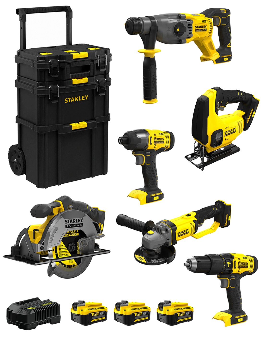 foto del prodotto stanley fatmax v20 stanley fatmax kit svk601 sfmch900 sfmcg400 .. 8435587919568