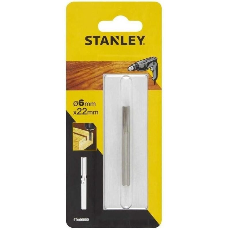 foto del prodotto stanley fresa 6mm per scanalature dritte